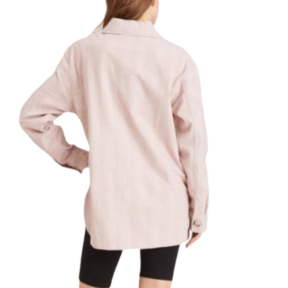 Sanctuary Pink Herringbone Shacket - Picture 4 of 15